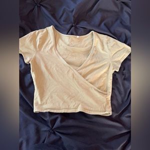 Pacsun Camo green crop top